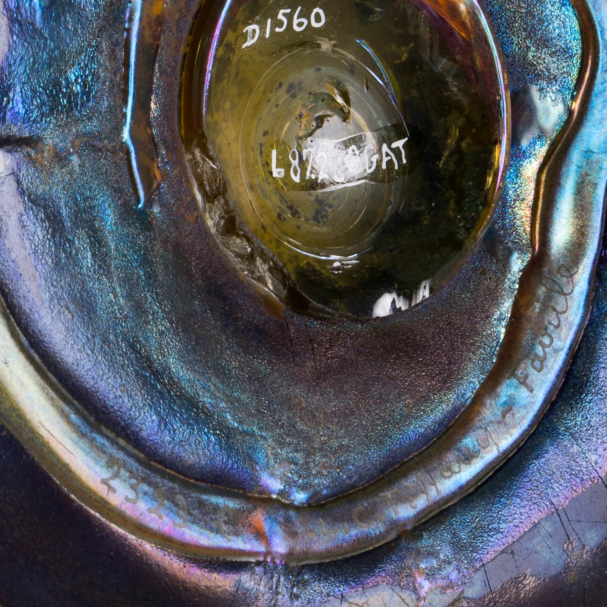 Louis Comfort Tiffany Lava Favrile Vase - Antique Art Glass Collectible for Home Decor & Gift Giving | Perfect for Living Room Display, Office Decor & Luxury Gifts