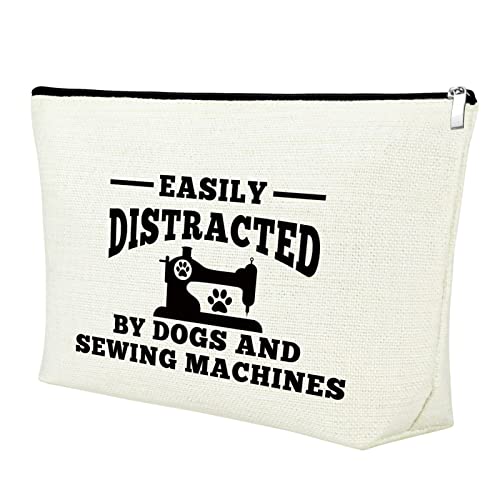 Easily distracted by dogs and sewing machines