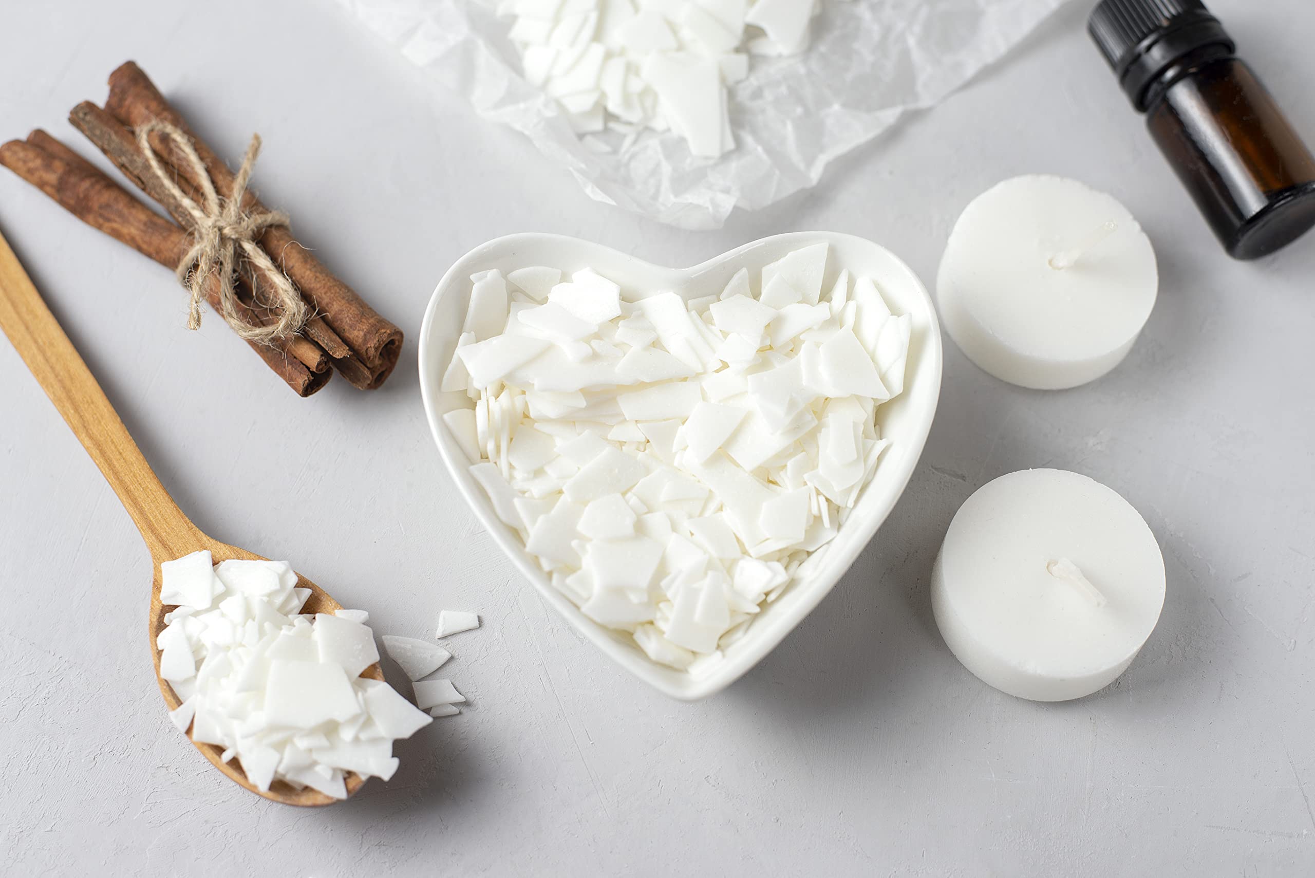 Premium 5 lb Carmel Soy Wax Flakes for Candle Making - Natural, Clean Burning Candle Supplies for Home, Gifts & Aromatherapy
