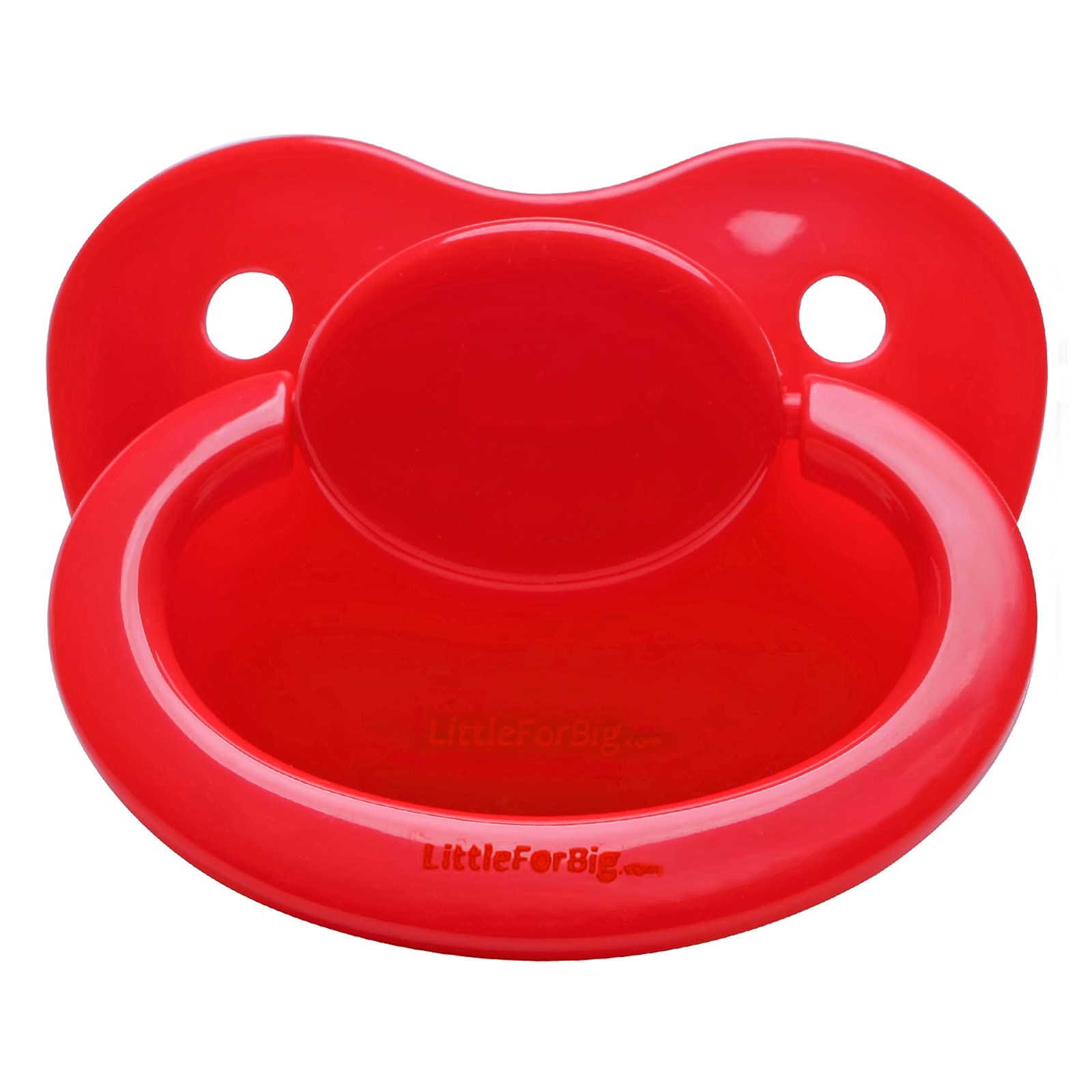 LittleForBig BigShield Gen-1 Adult Pacifier - Red, BPA-Free Silicone Soother for Stress Relief & Age Play | Perfect for ABDL, Little Space & Sensory Needs