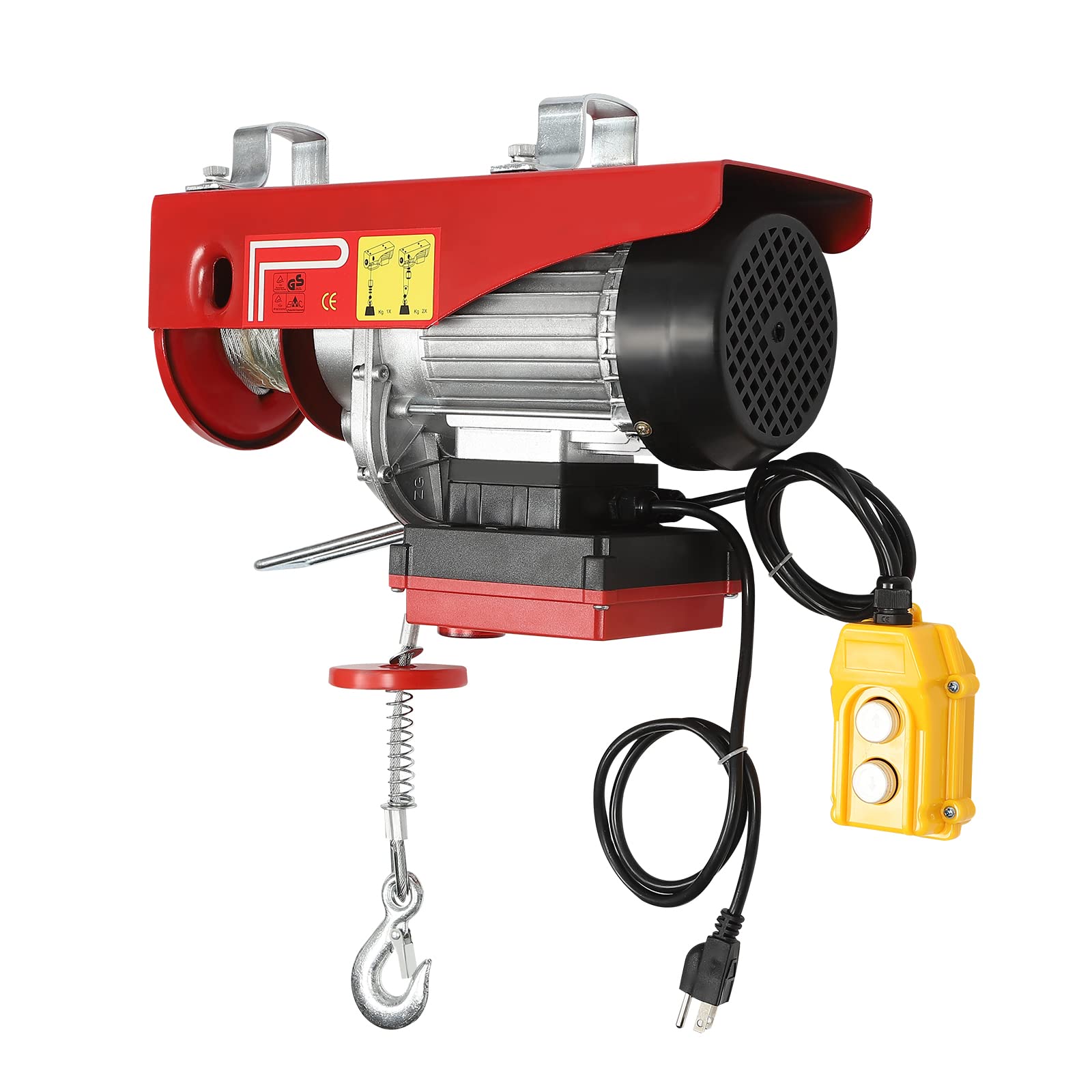 110V Electric Wireless Hoist Winch - 880Lbs Capacity Remote Control Crane Lift for Factory, Garage, Warehouse, Construction & Mining | Heavy Duty Lifting Equipment for Industrial & Home Use