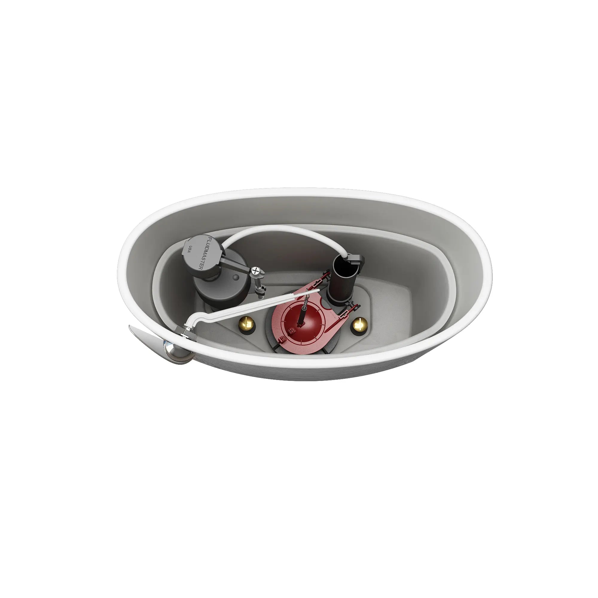1.6 GPF/6.0 LPF Elongated Toilet with AquaGuard Liner & Seat - Left-Hand Trip Lever, Chair Height - Perfect for Modern Bathrooms & Water-Efficient Homes