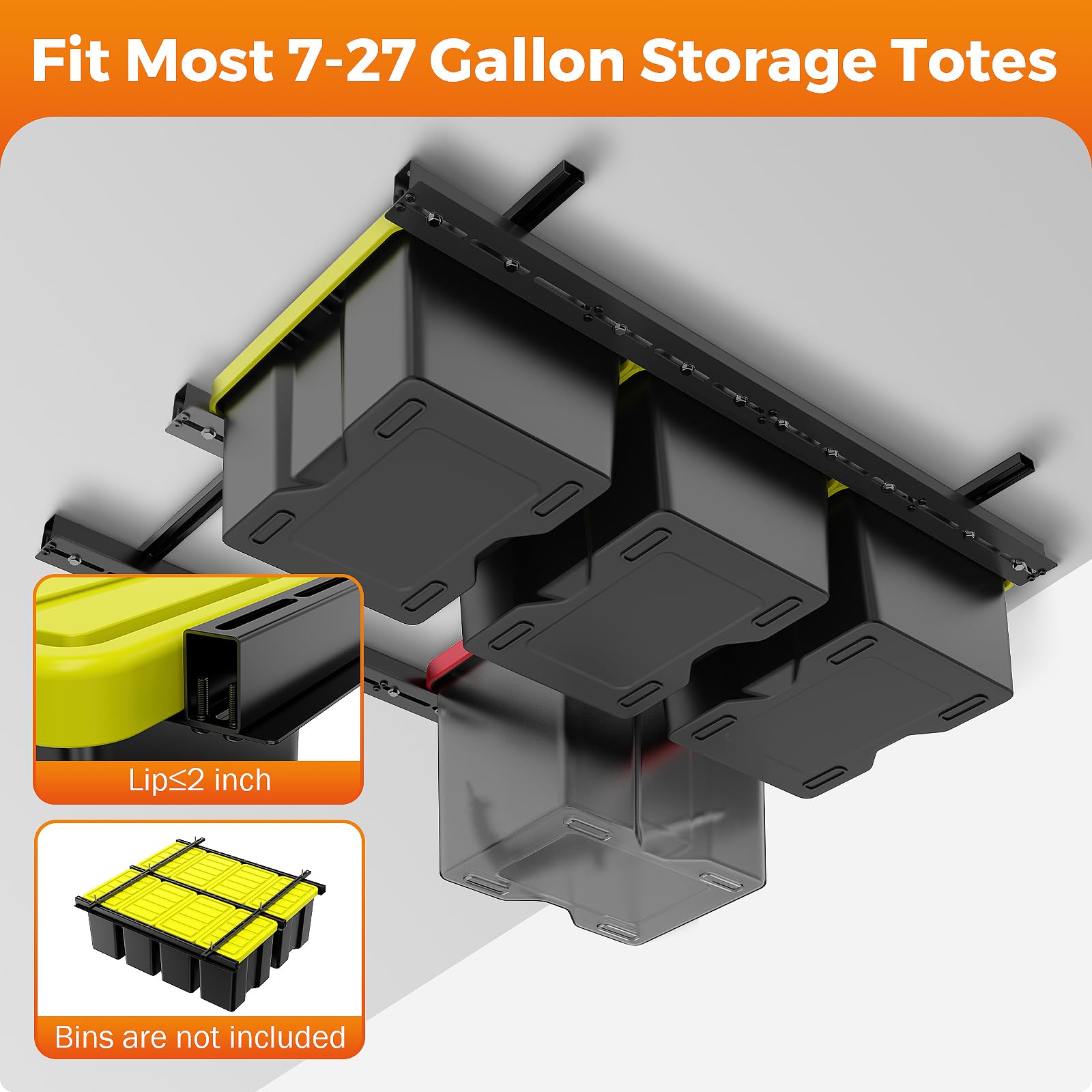 BEAMNOVA Heavy Duty Overhead Garage Storage Rack - 48