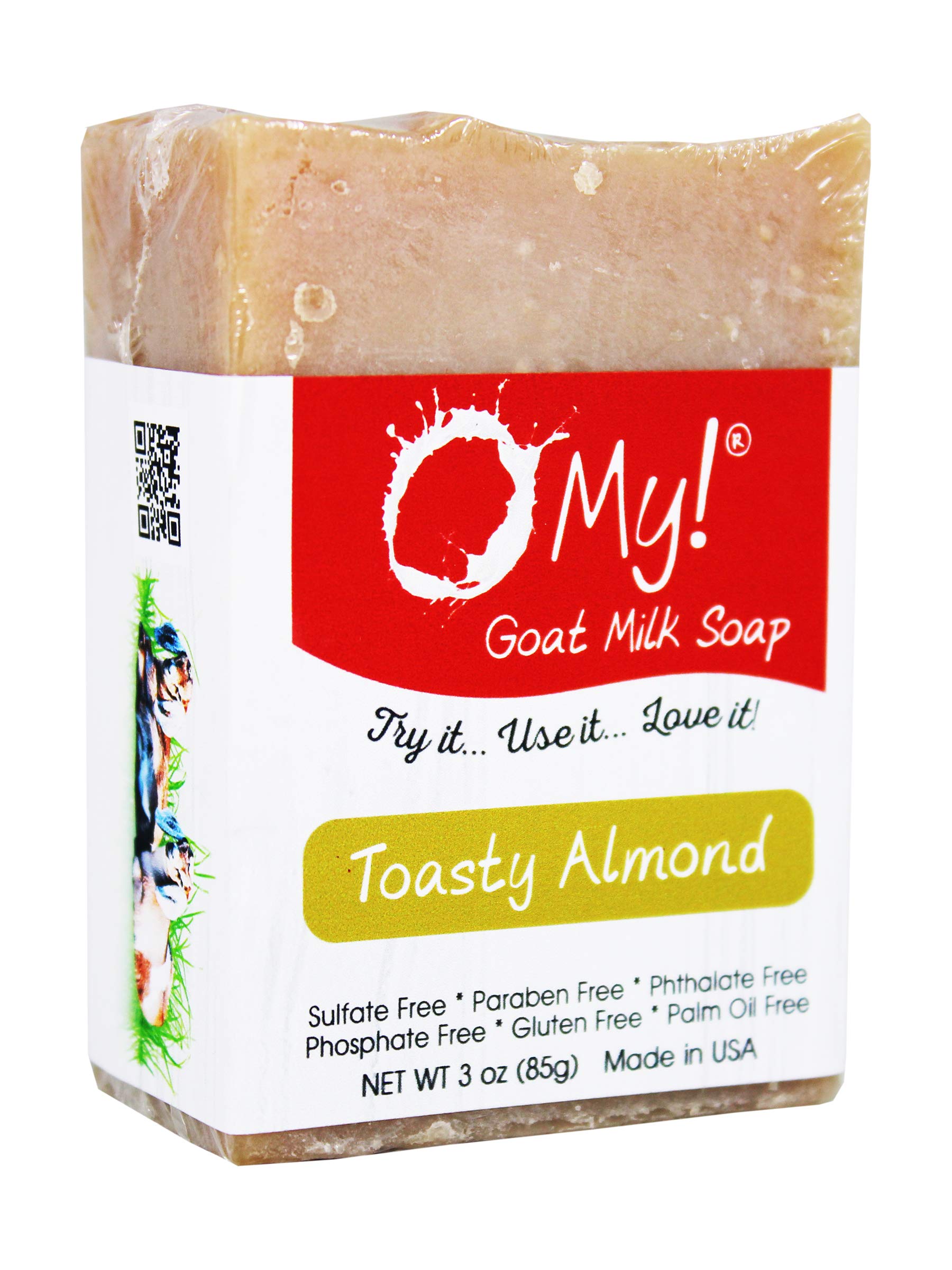 Goat Milk Soap Bar 6oz - Natural Handmade Soap with Farm Fresh Goat Milk | Paraben-Free, Sulfate-Free | Moisturizing & Gentle for Dry Sensitive Skin | Perfect for Daily Face & Body Cleansing, Gift Sets
