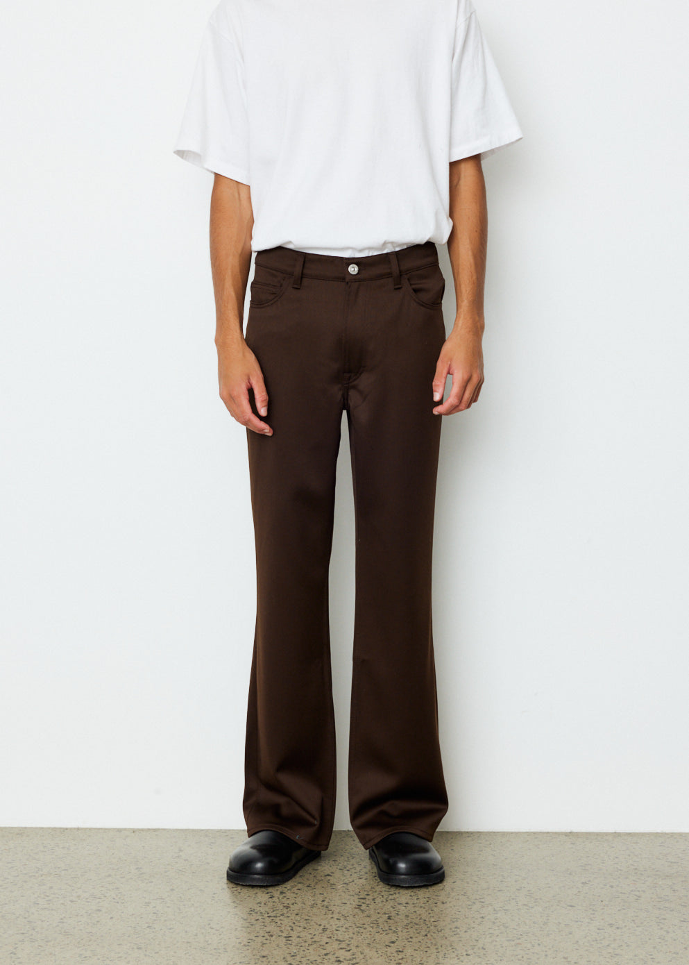 Vintage 70s High Waisted Brown Wool Pants for Women - Retro Wide Leg Trousers with Exquisite Details - Perfect for Office, Parties & Casual Outfits