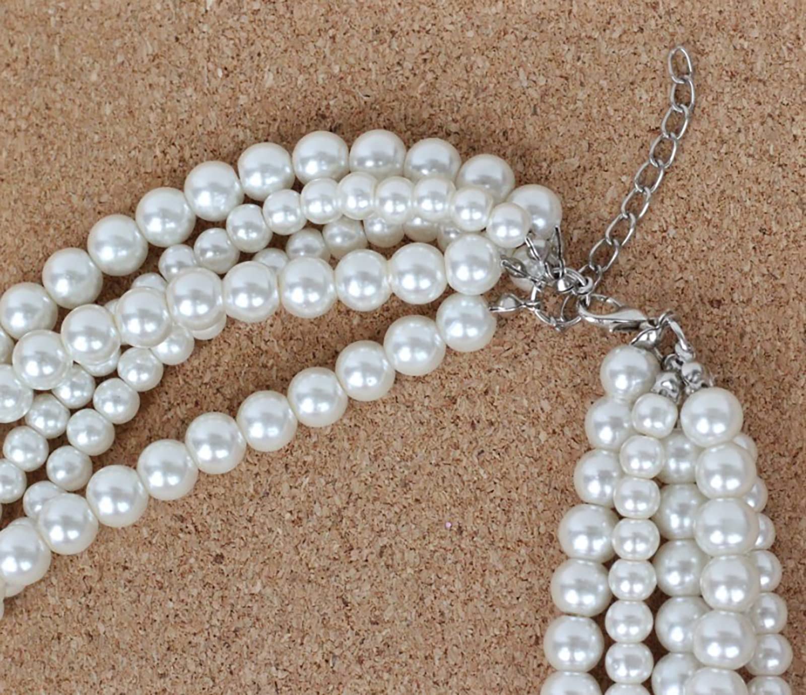Elegant Faux Pearl Necklace for Women - Muayouaum P2319 Jewelry | Perfect for Weddings, Parties & Everyday Wear