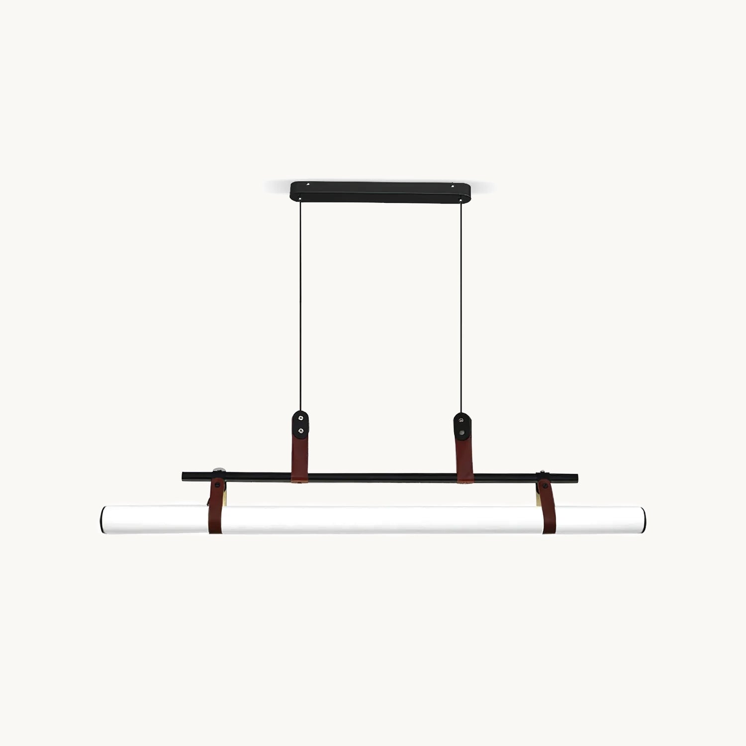 Modern Eden Linear Pendant Light - Sleek Minimalist Hanging Fixture for Kitchen Island, Dining Room & Bedroom Lighting - Adjustable LED Chandelier for Contemporary Home Decor