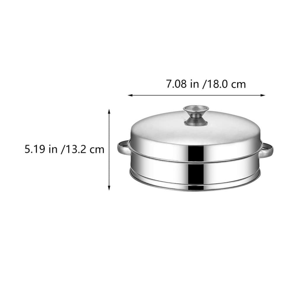 Stainless Steel Steamer Basket Set - 3-Piece Kitchen Cooking Accessories for Steaming Vegetables, Dumplings & Seafood - Durable Food Steamer for Healthy Meals - Perfect for Home Cooking & Meal Prep