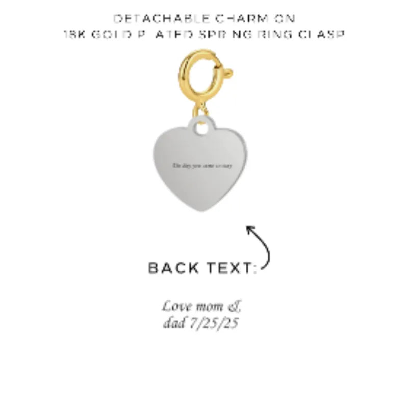 Personalized Engraved Charms with Detachable Clasp - Custom Name Jewelry Gift for Women & Girls - Perfect for Necklaces, Bracelets & Keychains - $12.00