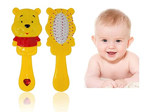 LEYSIN Soft Bristles Cartoon Hair Brush & Comb Set for Kids - Gentle Detangling Brush for Boys & Girls - Perfect for Home, School & Travel - Pack of 1 (M5) - Ideal for Daily Hair Care & On-the-Go Grooming