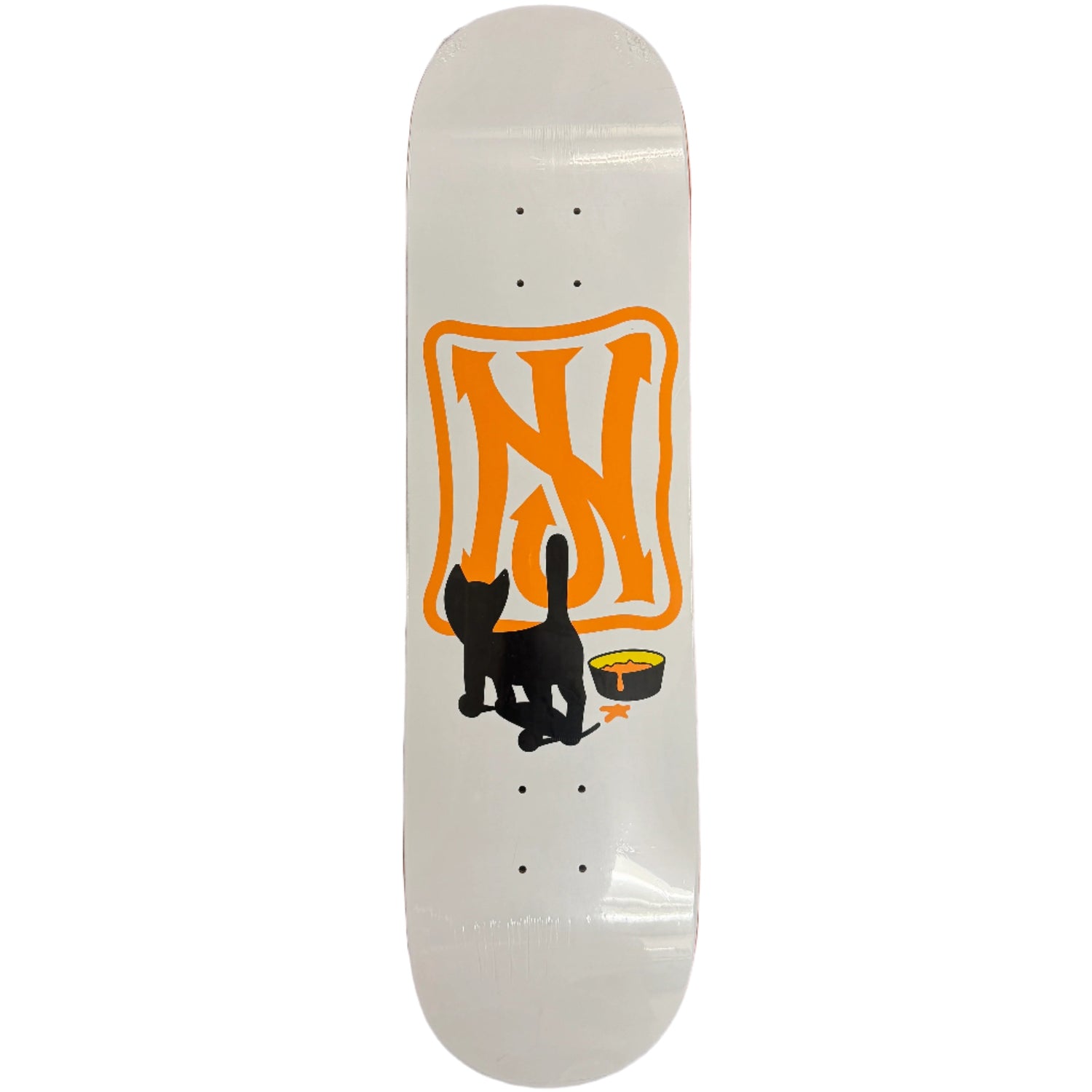 NJ El Gato Deck - Premium Skateboard Deck for Street & Park Skating | Durable 7-Ply Maple Construction | Perfect for Tricks & Commuting