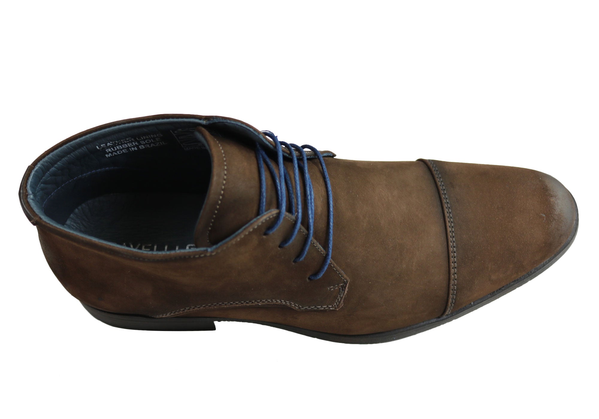 Savelli Colton Men's Comfortable Leather Lace-Up Boots - Handcrafted in Brazil - Perfect for Work, Outdoor & Casual Wear