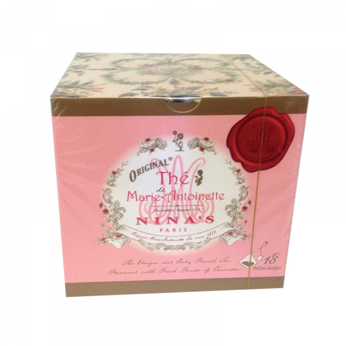 Nina's of Paris Marie-Antoinette Tea - Premium Loose Leaf Tea Bags (10 Count) in Elegant Gift Box - Perfect for Afternoon Tea, Bridal Showers & French-Themed Parties