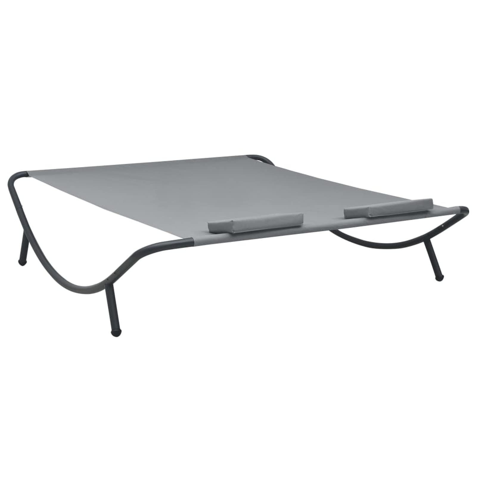 Outdoor Lounge Bed - Chaise Lounge Chair for Tanning, Poolside Relaxation & Sunbathing - Durable Fabric Anthracite - Perfect for Patio, Beach, Garden & Backyard