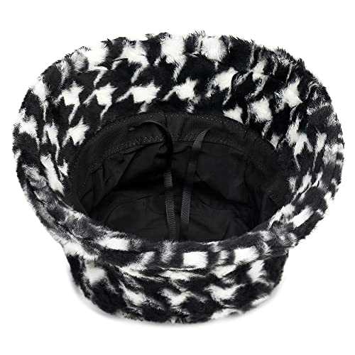 Stylish Furry Bucket Hat for Women & Men - Trendy Winter Fashion Accessory - Perfect for Outdoor Activities, Music Festivals & Streetwear