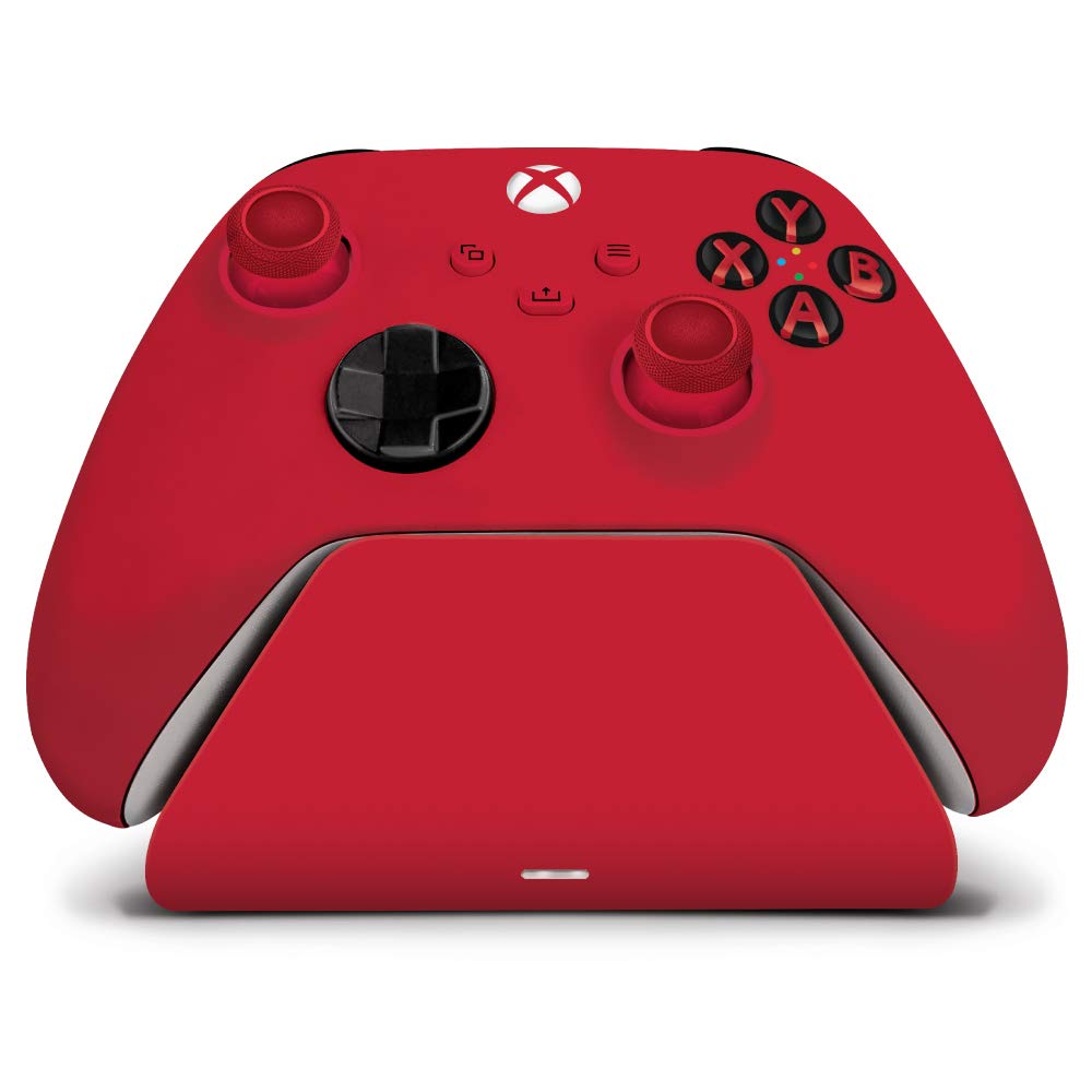 Xbox Pro Charging Stand with 1100mAh Rechargeable Battery - Universal Controller Charging Station for Xbox Series X/S & Xbox One - Pulse Red Gaming Gear | Perfect for Multiplayer Gaming & Overnight Charging