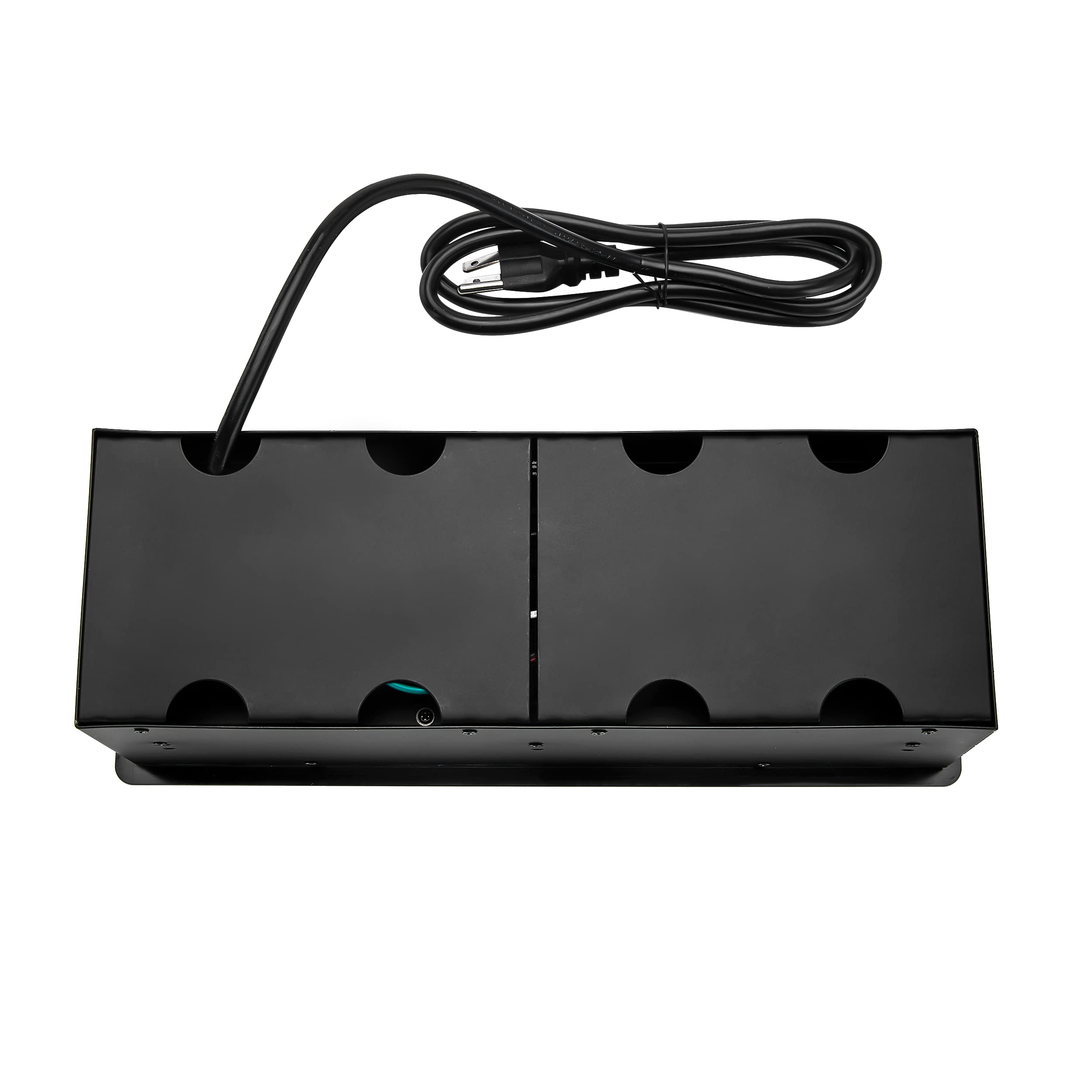 15W Fast Wireless Charger & 18W USB C Charger Embedded Desk Outlet - Conference Table Power Hub with 4.9ft Cord for Office & Home Workspaces (Brushed Black) | Ideal for Meetings, Remote Work & Home Office Setups