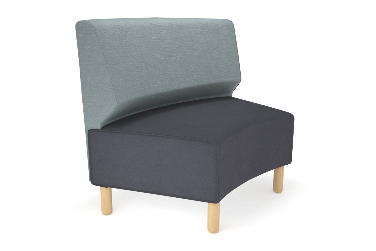 Mondo Round Big Back Lounge Chair - Comfortable Modern Living Room Seating for Relaxing and Entertaining