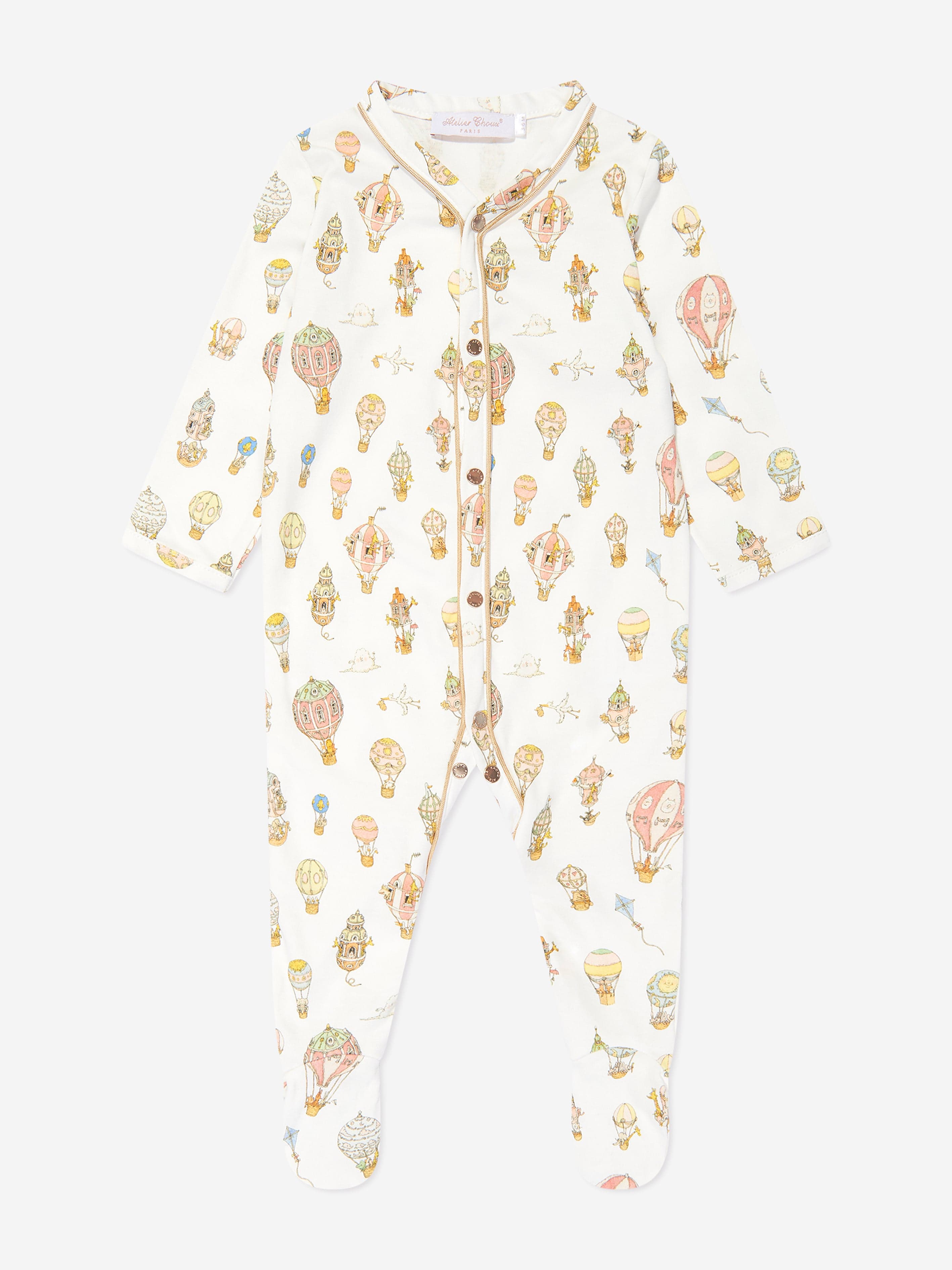 Atelier Choux Premium Baby Gift Set - White | Luxury Newborn Essentials for Shower, Christening & First Birthday Gifts | Soft Organic Cotton Blanket & Accessories