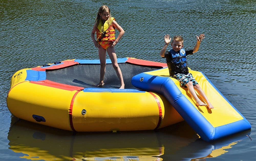 Island Hopper 10' Bounce N Splash Water Park with Bouncer Slide - Perfect for Backyard Fun, Kids' Parties, and Summer Water Activities