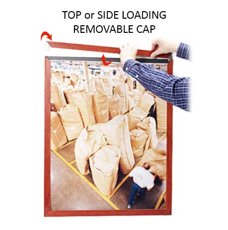 Affordable 12x24 Quick Change Slide-In Wood Poster Frame - Top Load or Side Load Options for Home & Office Decor