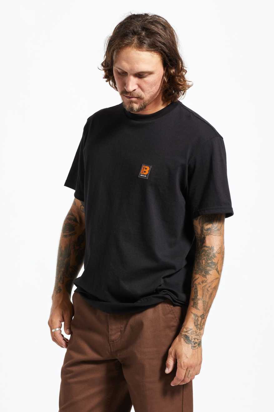 Builders Short Sleeve Standard T-Shirt for Men - Black | Comfortable Cotton Tee for Construction Work & Casual Wear