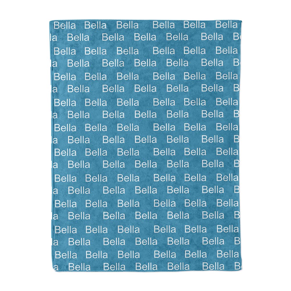 Personalized Baby Blanket with Name - Custom Embroidered Soft Blanket for Baby Boys & Girls - Perfect Newborn Gift for Baby Showers, Christening & New Moms - Nursery Essential for Swaddling, Cuddling & Photo Props
