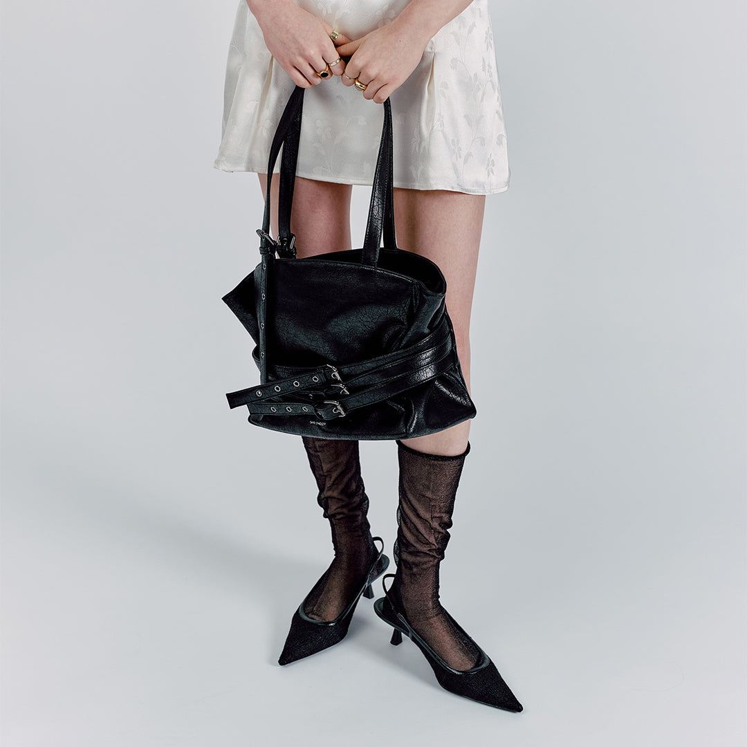 Trendy SAMO ONDOH Trio Belt Corset Bag Medium - Kpop Fashion Inspired by IVE Gaeul | Perfect for Concerts, Street Style & Kpop Outfits