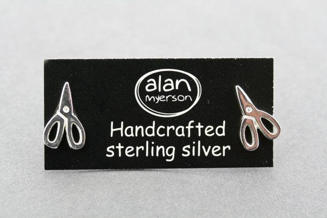 Sterling Silver Scissor Stud Earrings for Women - Perfect for Everyday Wear, Parties, and Gifts