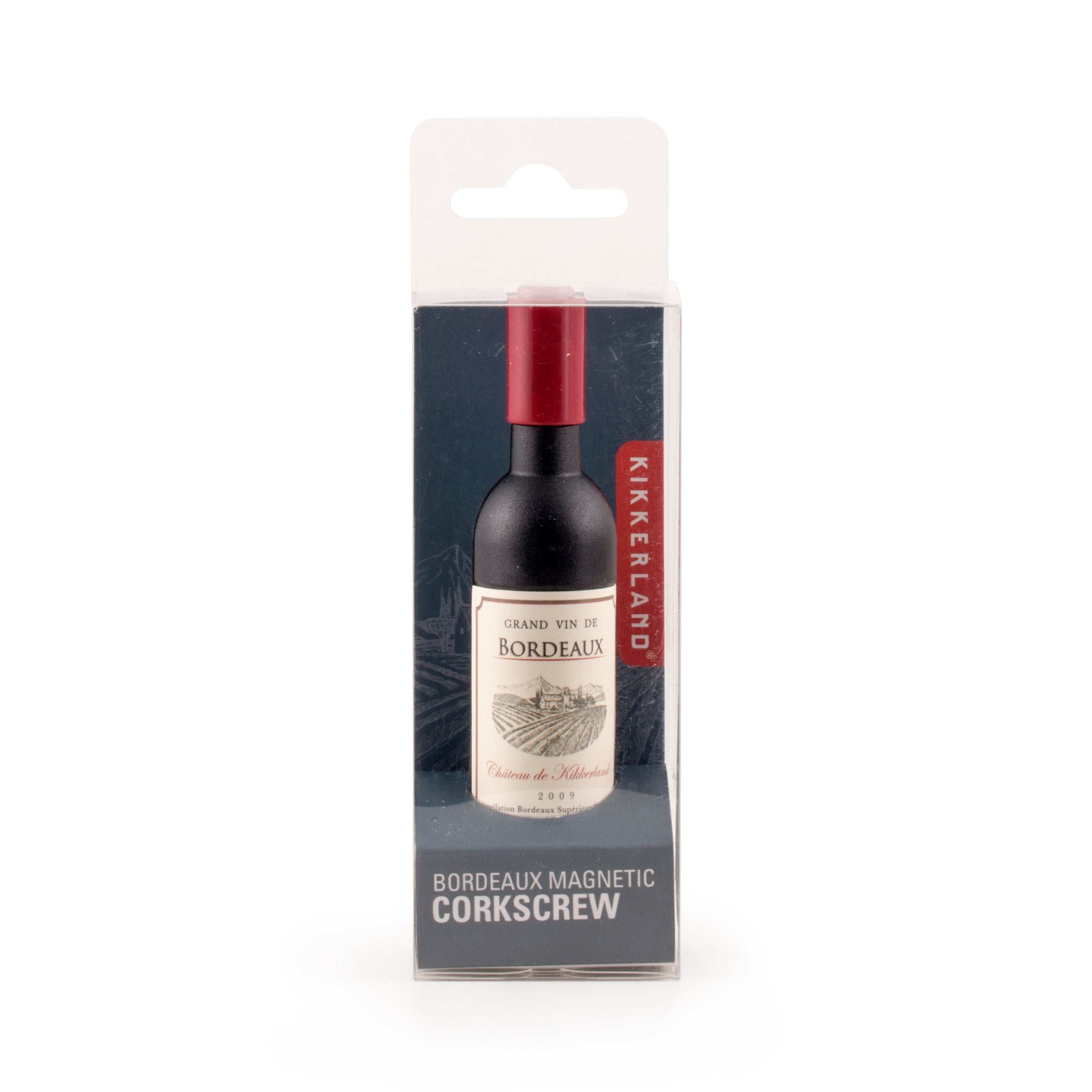 Premium Bordeaux Magnetic Corkscrew - Easy Wine Bottle Opener with Strong Magnet for Quick & Smooth Uncorking - Perfect for Home Bars, Wine Tastings & Dinner Parties