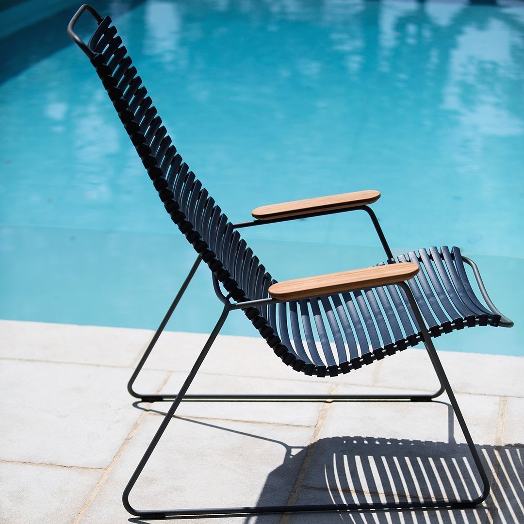 Click Outdoor Lounge Chair - Waterproof & Durable Patio Furniture for Poolside, Garden, and Backyard Relaxation