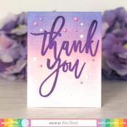 Waffle Flower Oversized Thank You Die - Perfect for Handmade Greeting Cards, Scrapbooking & DIY Crafts - Show Appreciation with Elegant Die-Cut Designs