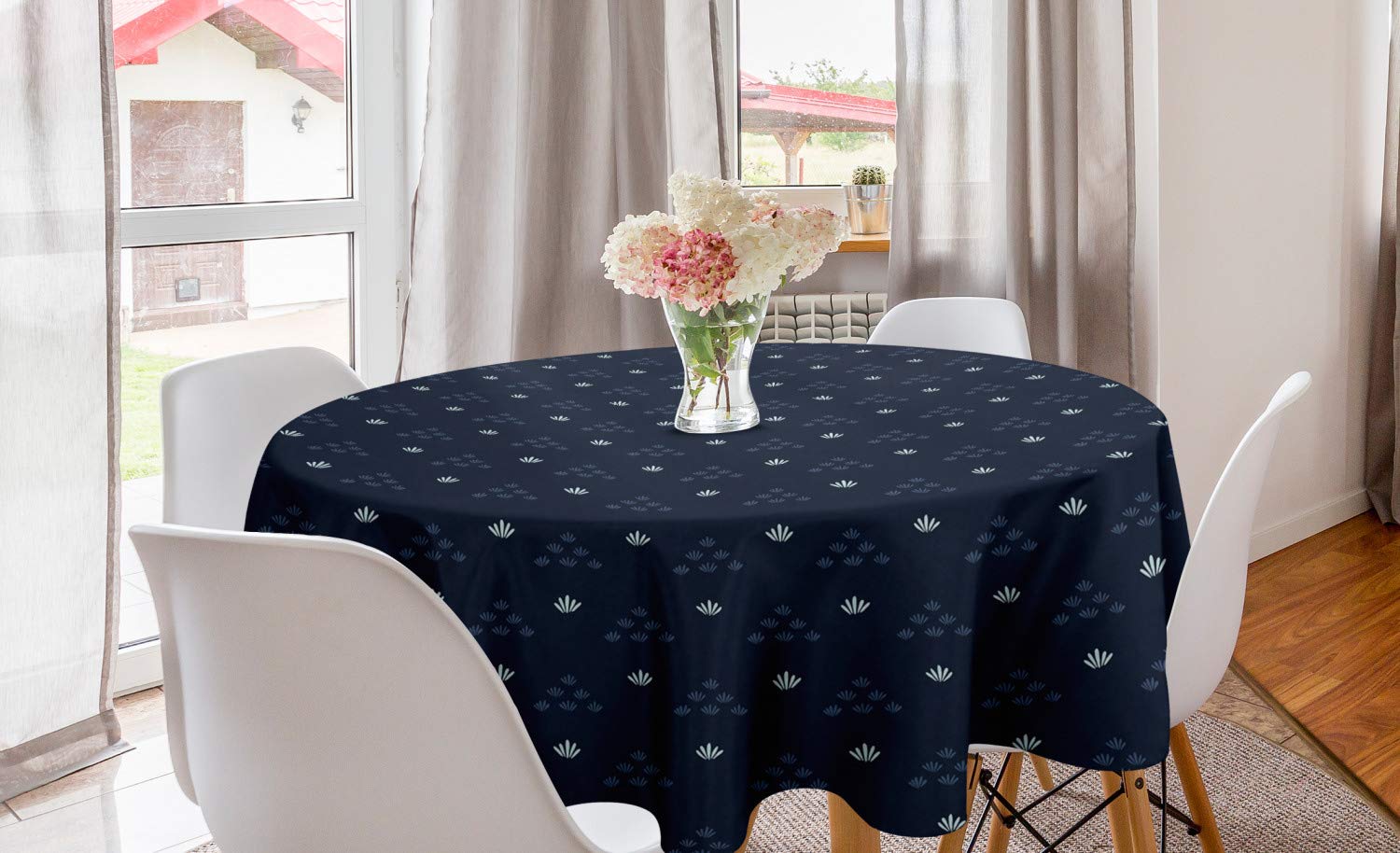 Ambesonne Abstract Round Tablecloth 60