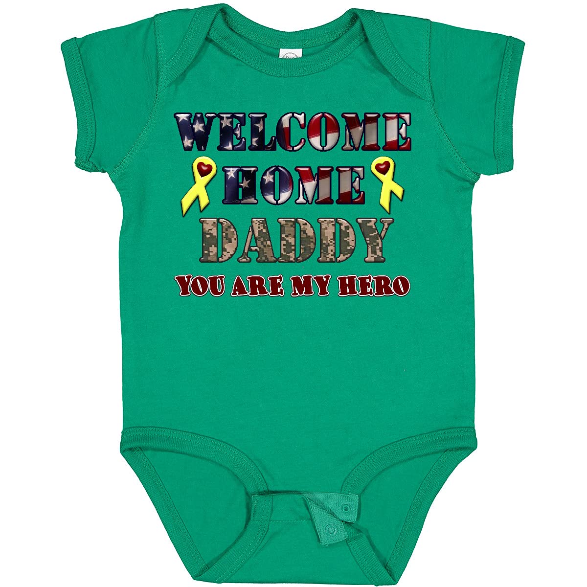 Welcome Home Daddy Baby Bodysuit - Cute & Comfortable Infant Onesie for Newborns & Toddlers - Perfect for Homecoming, Military Reunions & Family Gifts