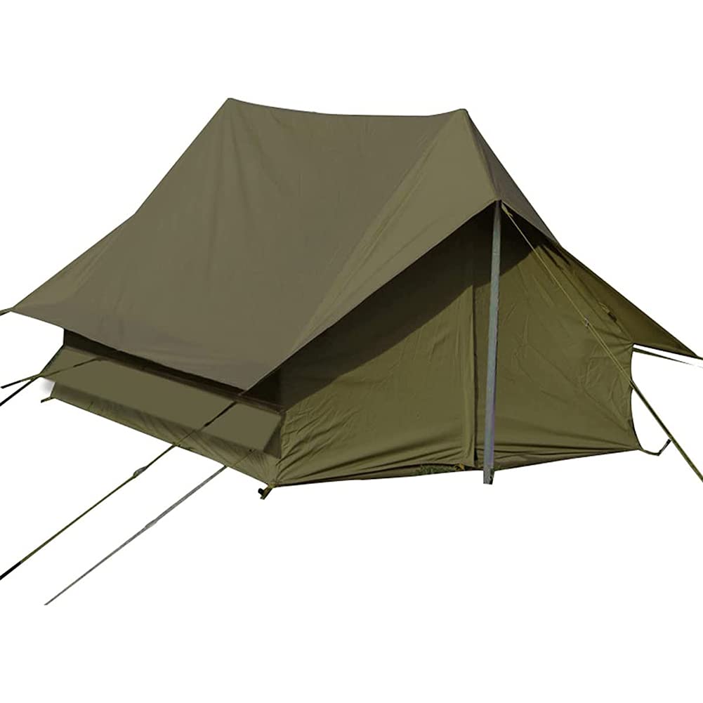 Waterproof Canvas Bell Tent – Double Layer Pyramid Camping Tent for Outdoor Adventures, Beach, Picnic & Mongolian Yurt Style Glamping | Perfect for Family Camping, Festivals & Backyard Getaways