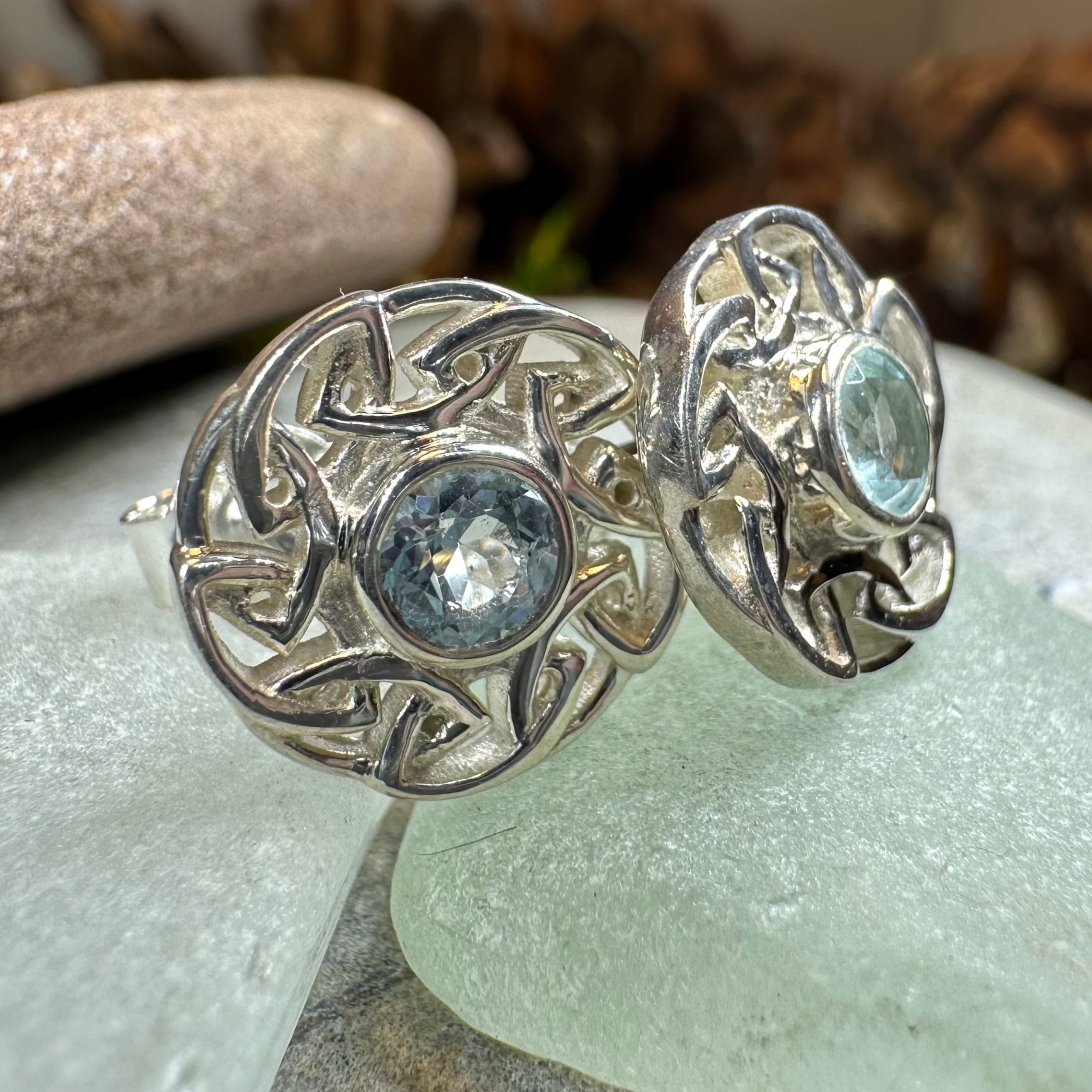 Alfiva Celtic Knot Earrings for Women - Sterling Silver Irish Claddagh Design - Perfect for St. Patrick's Day, Weddings & Celtic-Themed Events