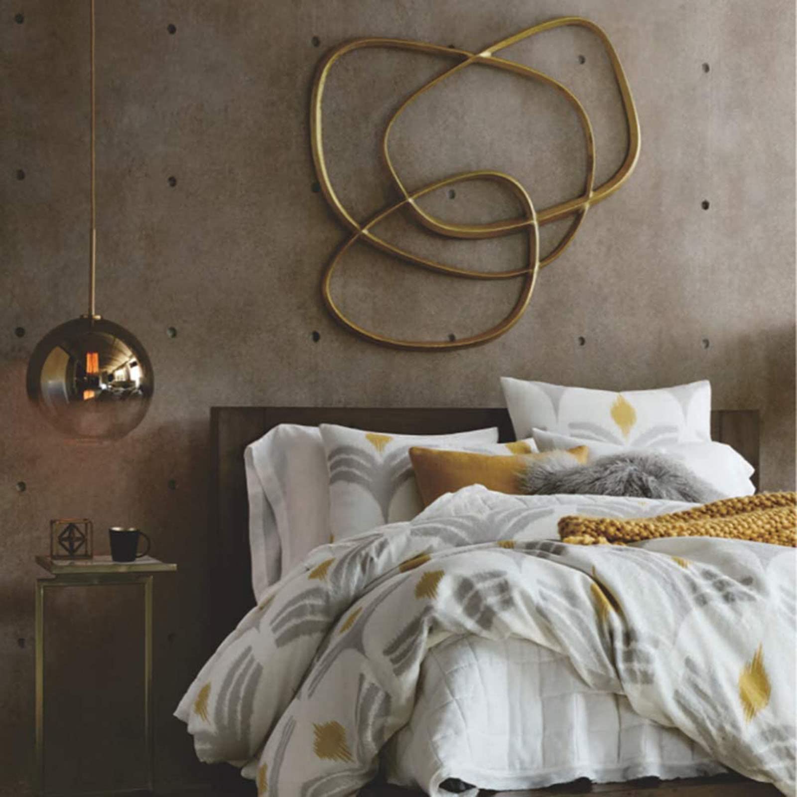 Modern Gradient Color Glass Pendant Light - Gold 30cm Hanging Chandelier for Dining Room, Kitchen Island & Bedroom Lighting