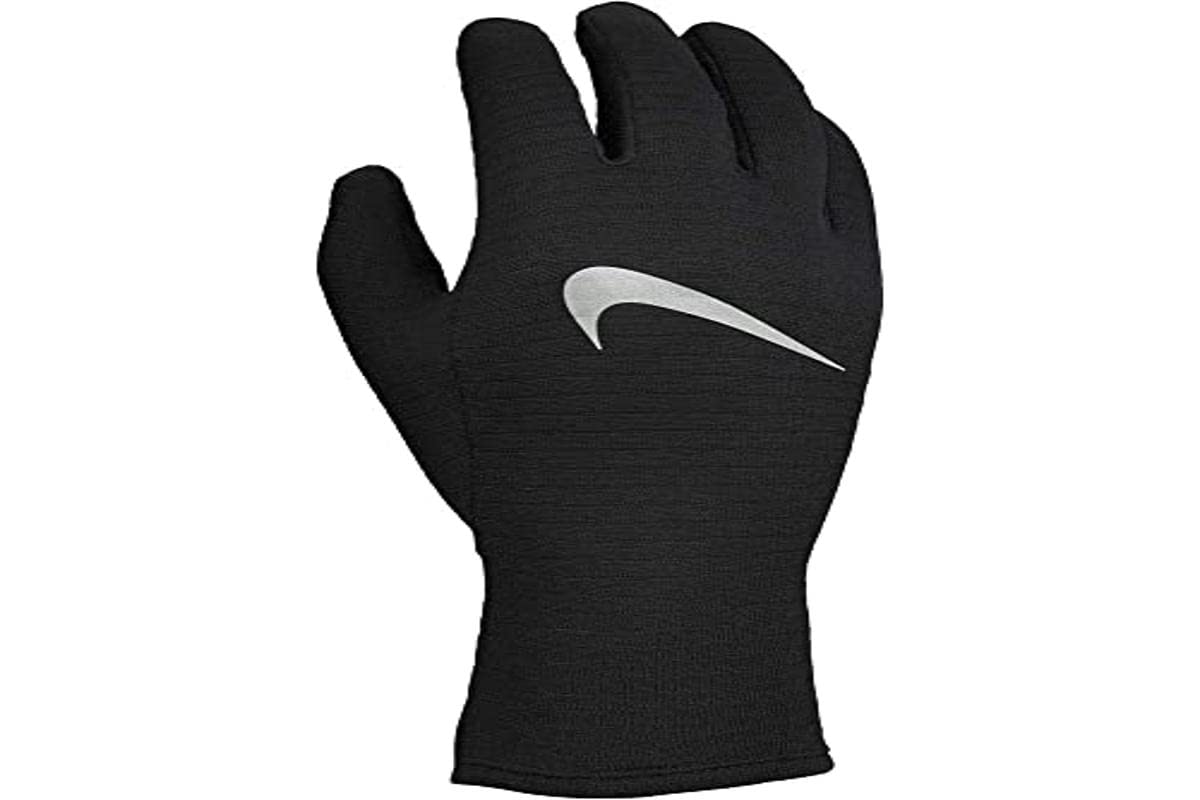 Nike Women's Sphere 3.0 Running Gloves - Black, Silver | Medium Size | Cold Weather & Winter Running Gloves for Women