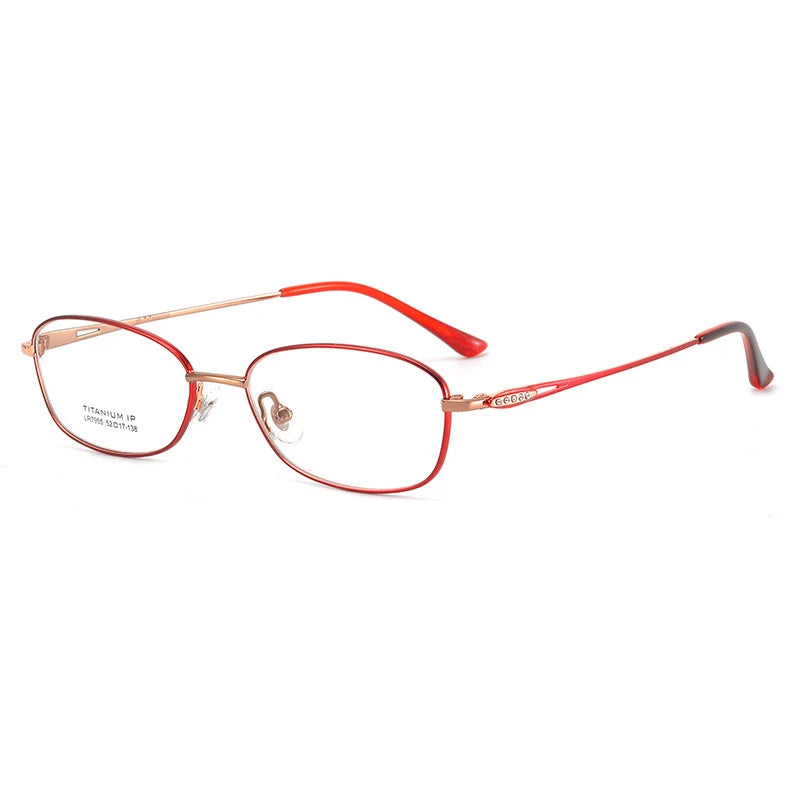 Bclear Women's Full Rim Oval Titanium Eyeglasses 7955 - Lightweight & Durable Glasses for Work, Reading & Everyday Use