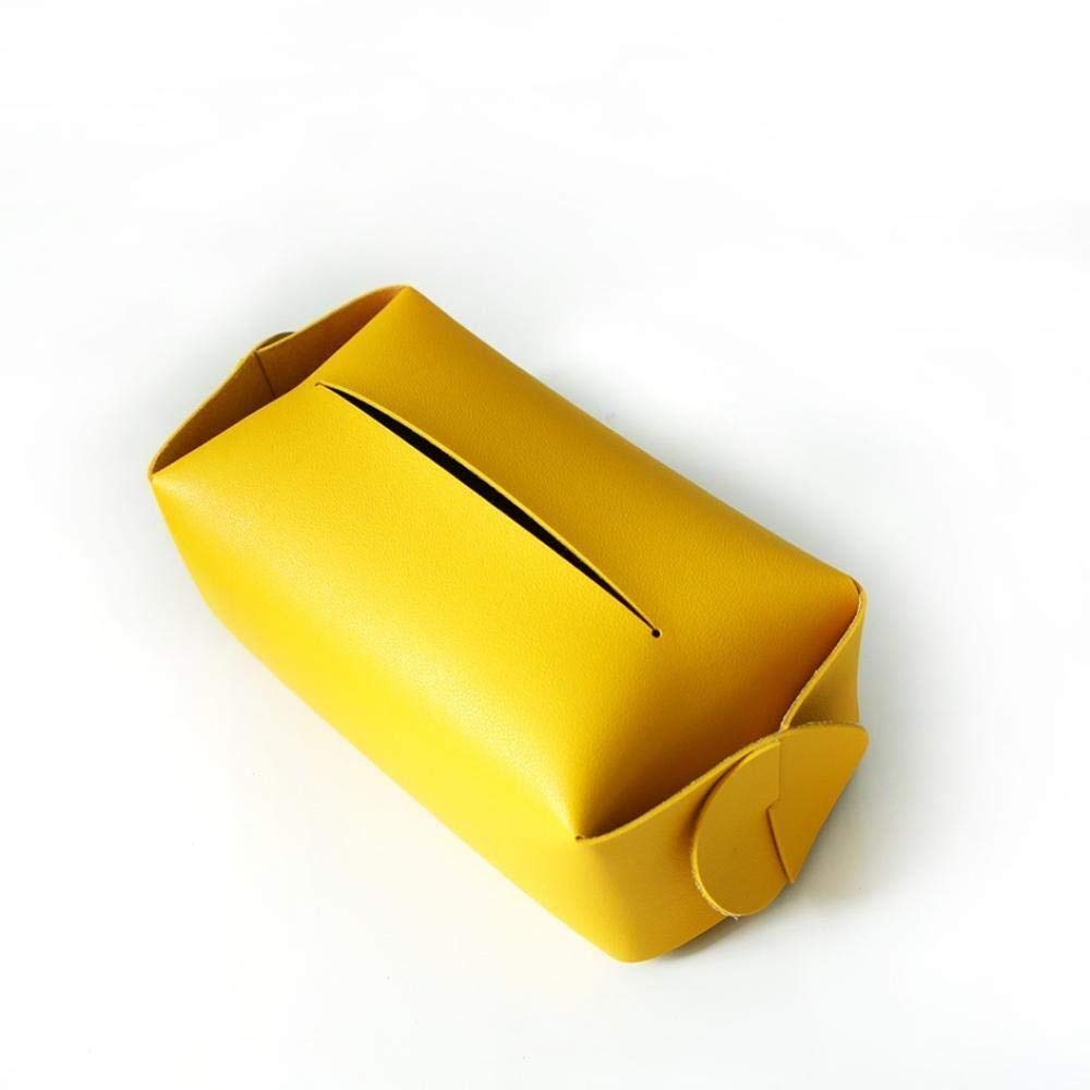 Leather Tissue Box Holder - Waterproof, Thick & Cute Tissue Storage Box for Living Room | Creative Pumping Design for Home Decor & Organization | Perfect for Sofa Side, Bedroom, Office Desk & Gift Giving
