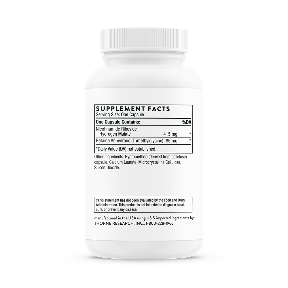 Thorne NiaCel 400 (SP654) - Premium NAD+ Booster Supplement for Cellular Energy & Anti-Aging - Supports Metabolism & Brain Function - Ideal for Athletes, Biohackers & Healthy Aging