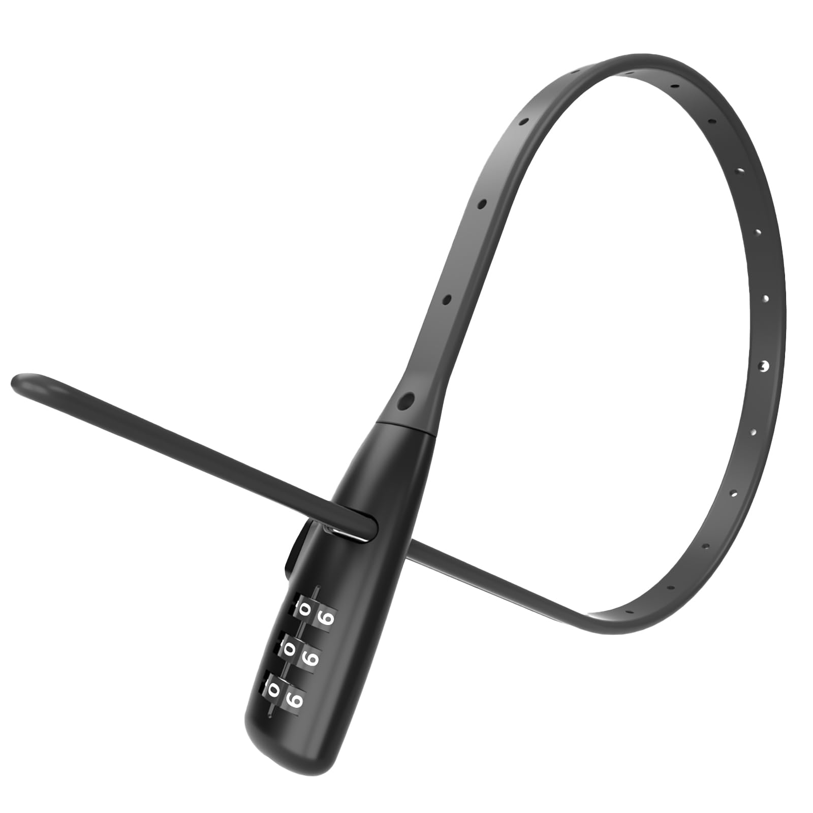 VAVSMART 3-Digit Adjustable Zip Tie Lock - Secure Bike Rack, Motorcycle Helmet, Skateboard, Skis, French Door, Stroller & Cabinet - Lightweight Security Solution for Outdoor & Home Use (1 Pack)