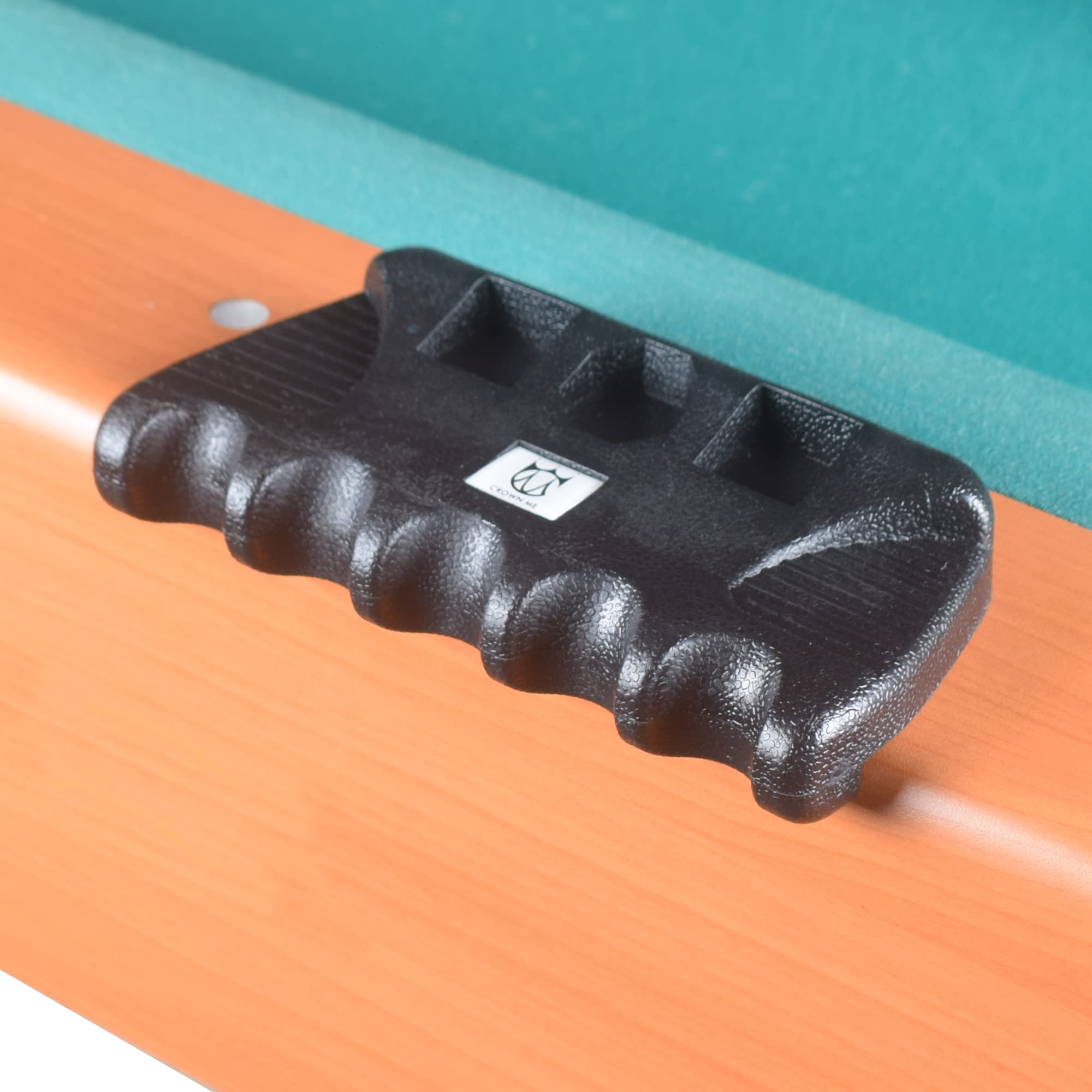 Portable Weighted Billiard Cue Rack - 5 Holes with Chalk Holder for Pool & Snooker