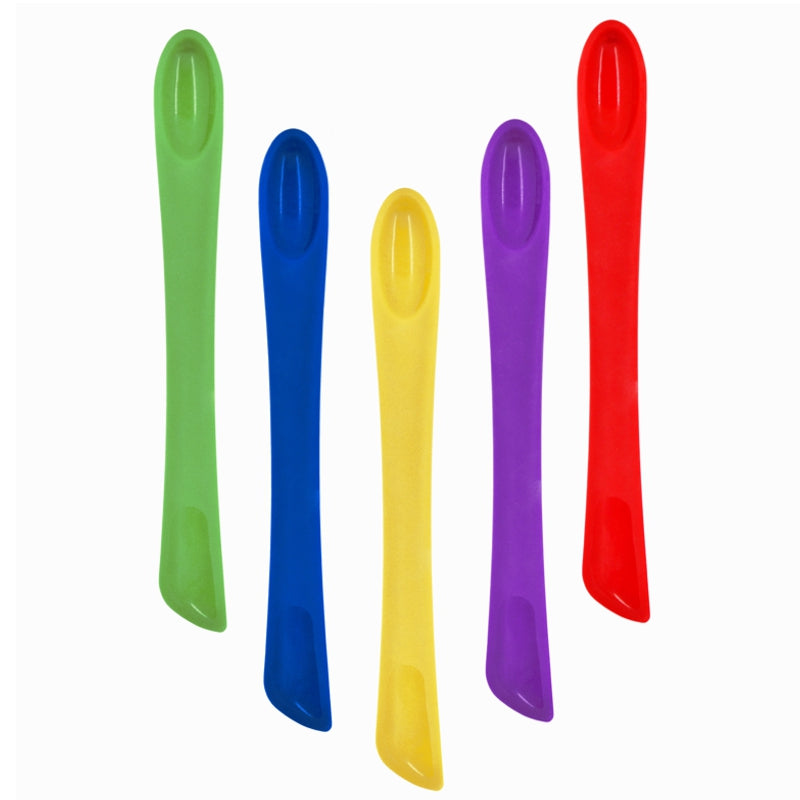 Danesco 2 in 1 Jar Spatula - Silicone Scraper & Spoon for Kitchen, Baking, Cooking - Perfect for Jars, Bottles, and Containers