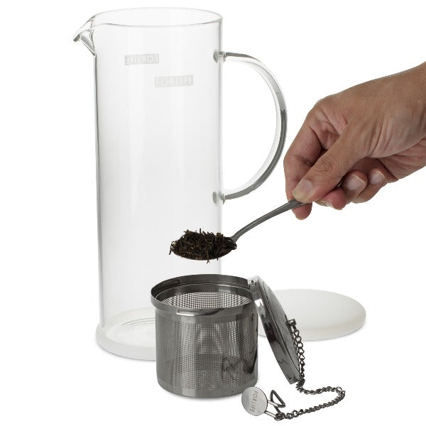 FORLIFE Lucent Glass Tea Jug with Removable Capsule Infuser - Perfect for Loose Leaf Tea, Iced Tea & Herbal Infusions at Home or Office