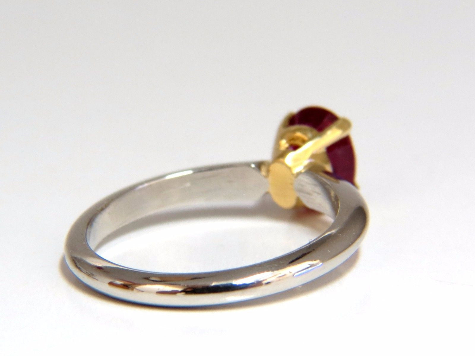 GIA Certified 1.23 Carat Natural Ruby Engagement Ring in 18K Gold or Platinum - Perfect for Proposals, Anniversaries & Special Occasions