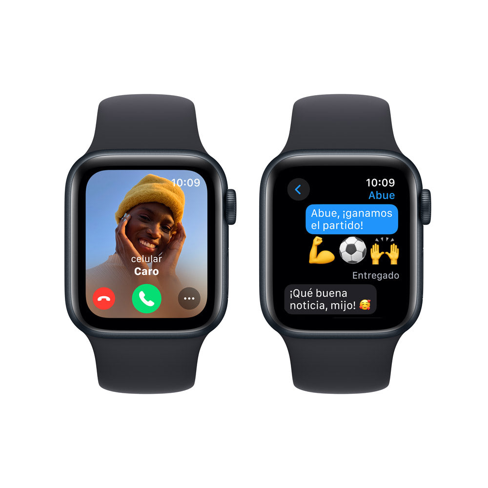 Apple Watch SE GPS 40mm Midnight Aluminum Case with Midnight Sport Band S/M - Perfect for Fitness Tracking, Workouts & Everyday Wear