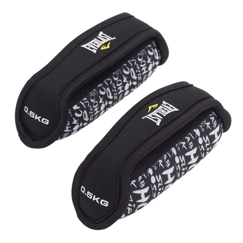 Everlast 1kg Adjustable Ankle & Wrist Weights for Walking, Running, Fitness Training - Lightweight & Comfortable for Home Workouts & Outdoor Exercise