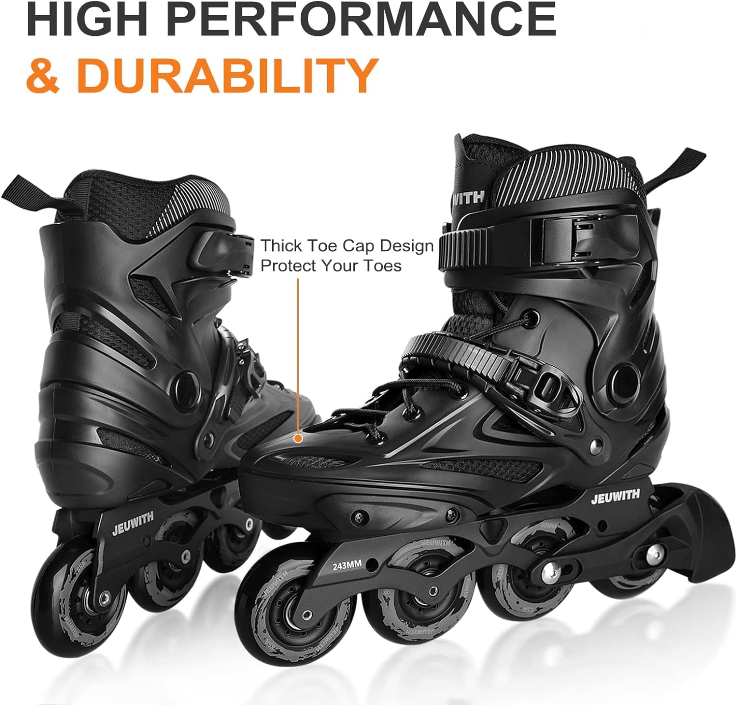 Professional Unisex Inline Skates for Adults - Outdoor & Street Roller Blades for Men & Women - Perfect for Fitness, Exercise & Urban Skating
