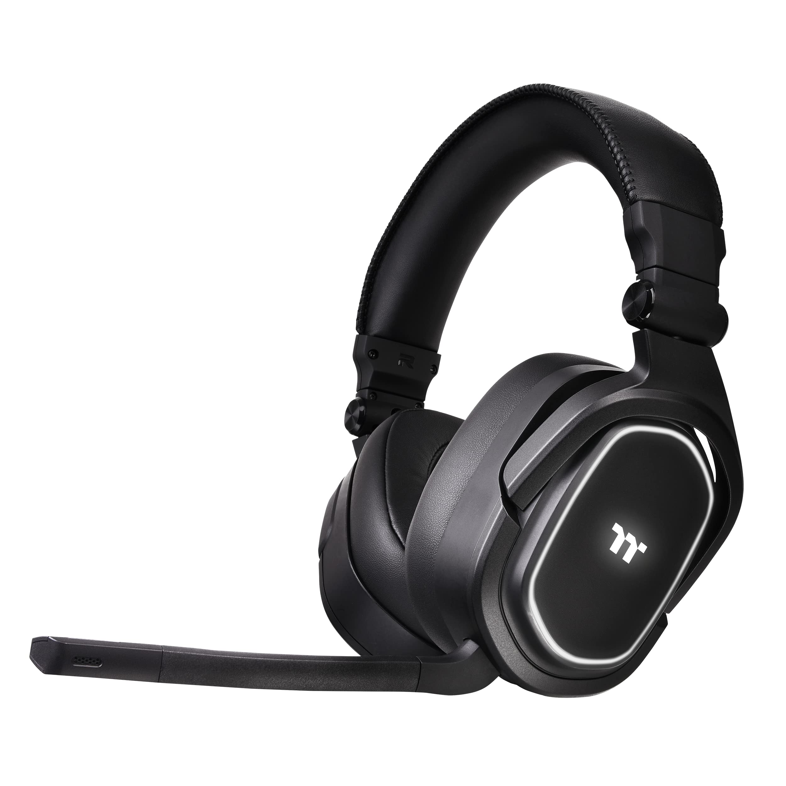 Thermaltake Argent H5 Wireless Gaming Headset - 40MM Hi-Res Audio, Noise Cancelling Mic - Compatible with PC, Xbox One, PS4, Mac (Black) | Perfect for FPS Games, Streaming & Online Meetings